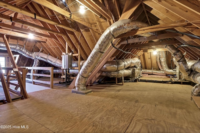 view of attic