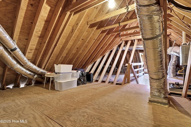 view of attic