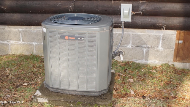 exterior details with central AC unit