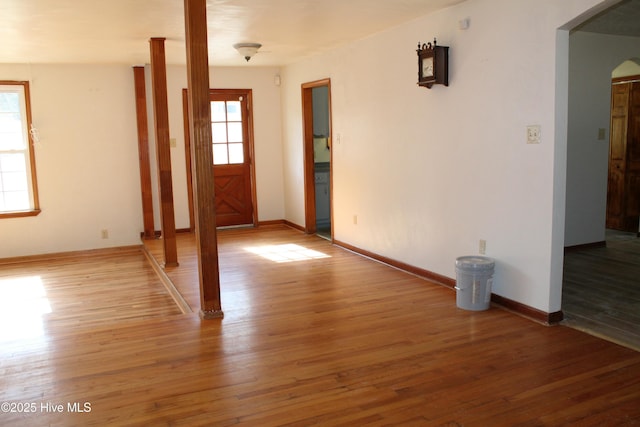 entryway featuring wood-type flooring