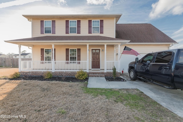 view of front of home featuring a porch