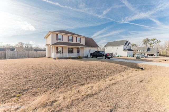 view of front of house featuring a porch