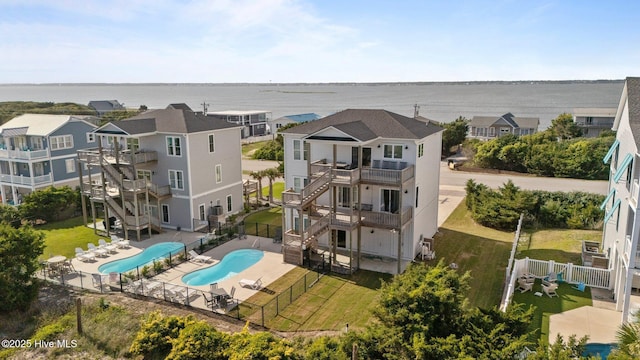 1903 Emerald Dr, Emerald Isle, NC 28594 - aerial view of a pool area