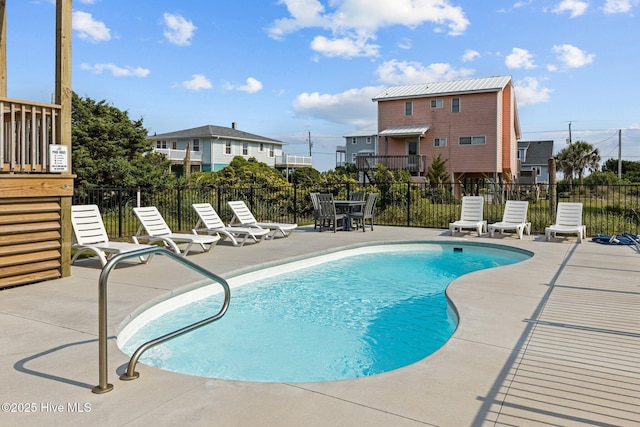 view of pool with a patio area