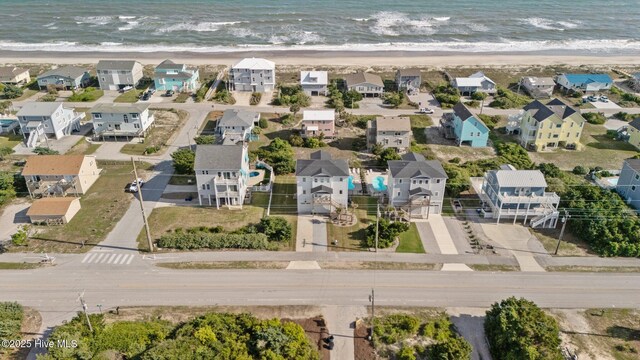 1903 Emerald Dr, Emerald Isle, NC 28594 - aerial perspective of suburban area featuring expansive beach