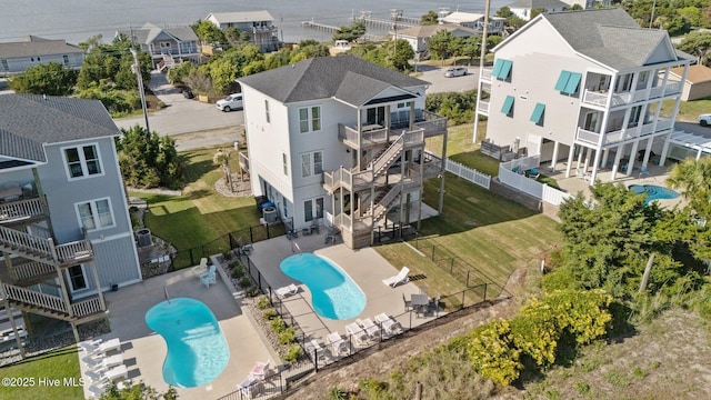 1903 Emerald Dr, Emerald Isle, NC 28594 - bird's eye view of a pool