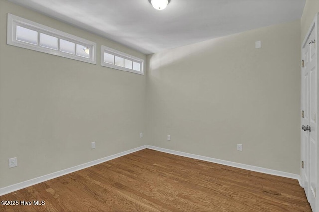 interior space with hardwood / wood-style flooring