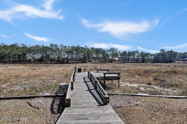 view of dock