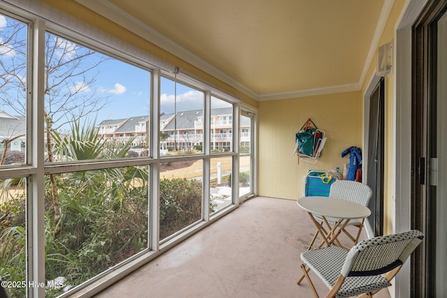 view of sunroom / solarium