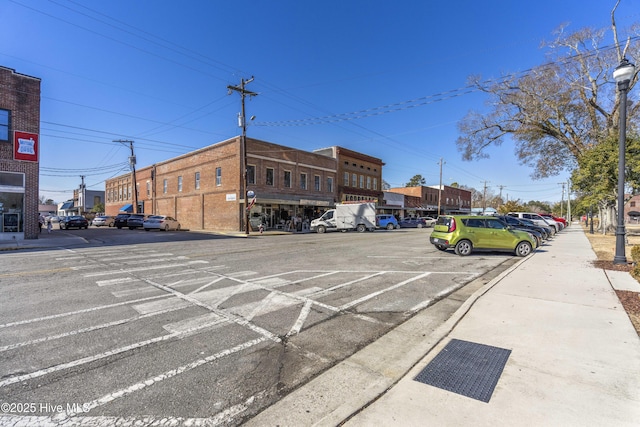 view of parking / parking lot