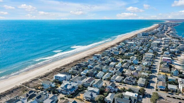 13 E Fayetteville St, Wrightsville Beach, NC 28480 - birds eye view of property featuring a view of the beach and a water view