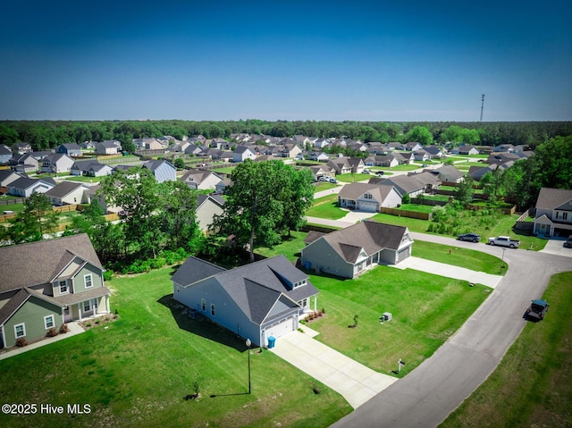 birds eye view of property featuring a residential view