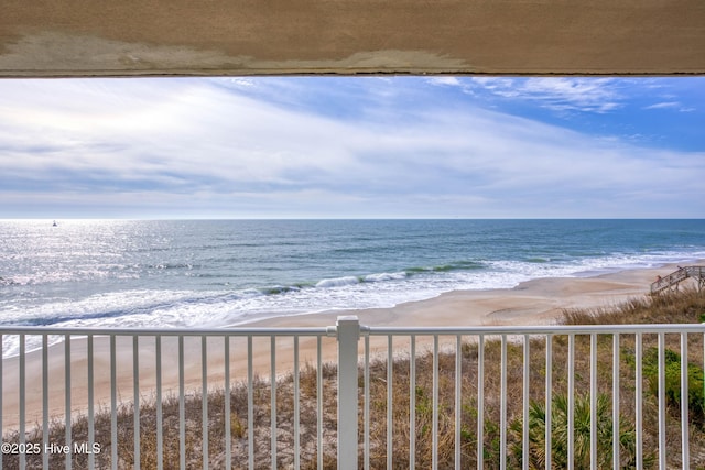 water view with a beach view