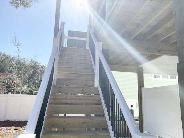 view of staircase