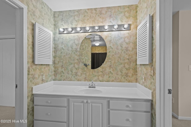 bathroom with vanity