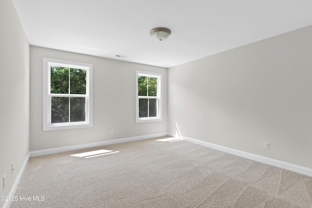 carpeted empty room with a wealth of natural light