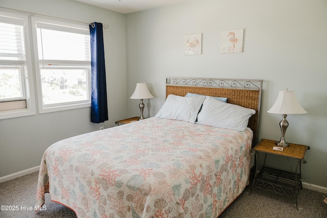 bedroom with carpet floors