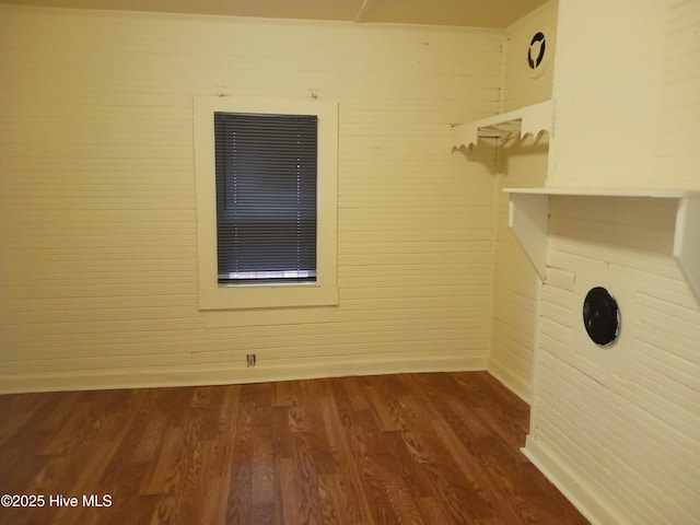 interior space with hardwood / wood-style flooring