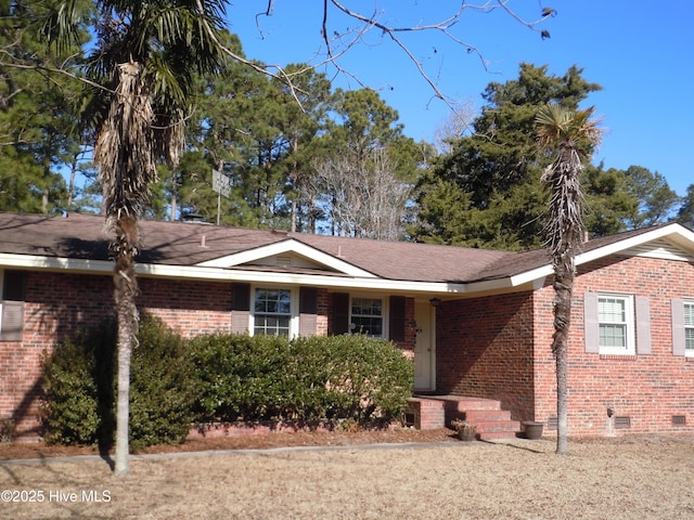 view of ranch-style home