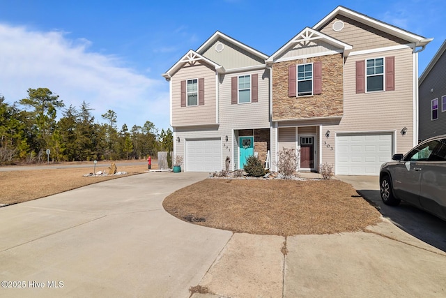 view of front of home featuring a garage