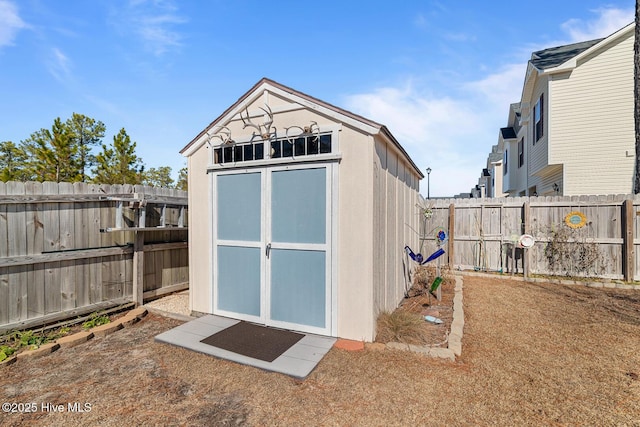 view of outbuilding