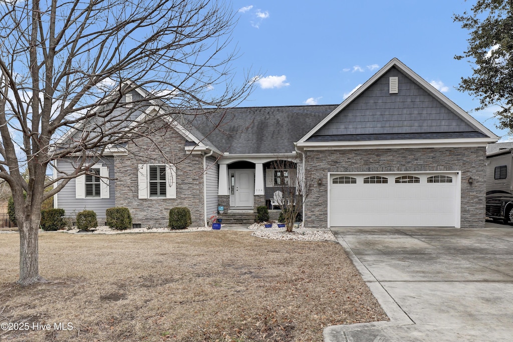 view of front of home featuring a garage