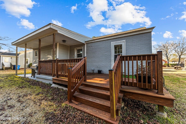 view of back of property