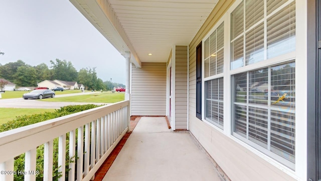 balcony with covered porch