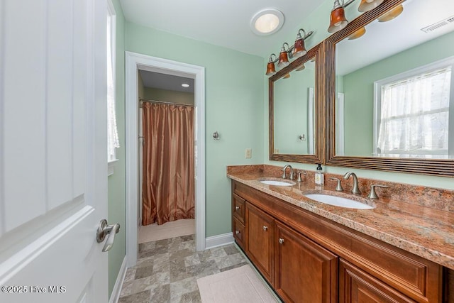 bathroom featuring vanity