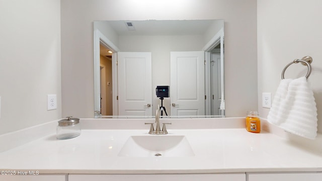 bathroom with vanity