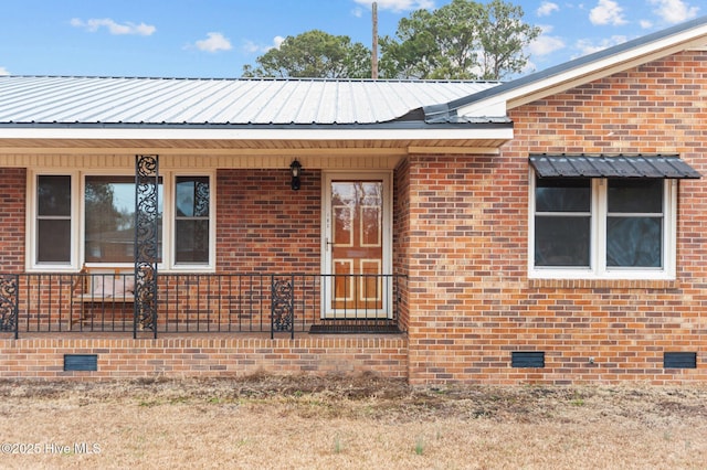 exterior space featuring a porch