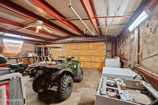 garage with washer / dryer