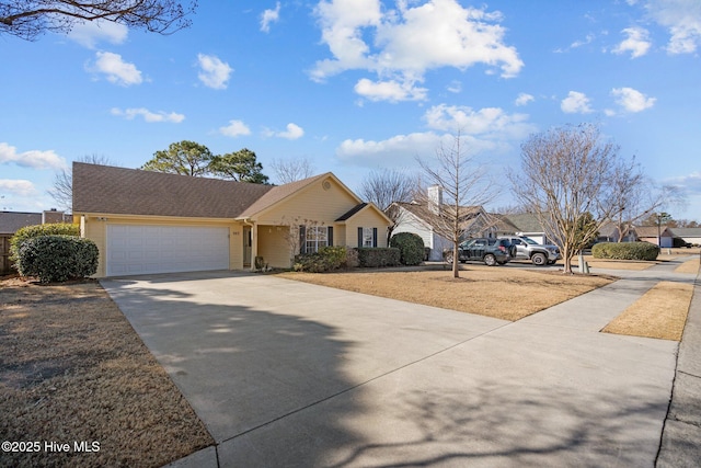 ranch-style house with a garage