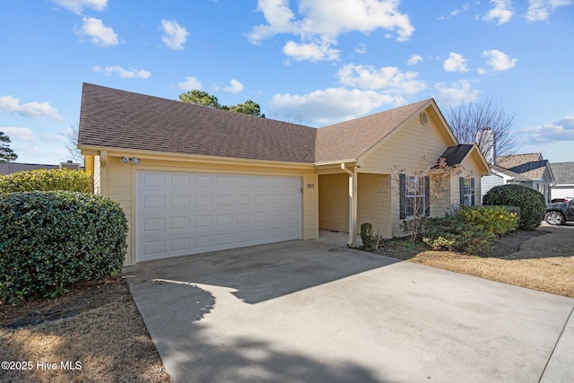 front of property featuring a garage