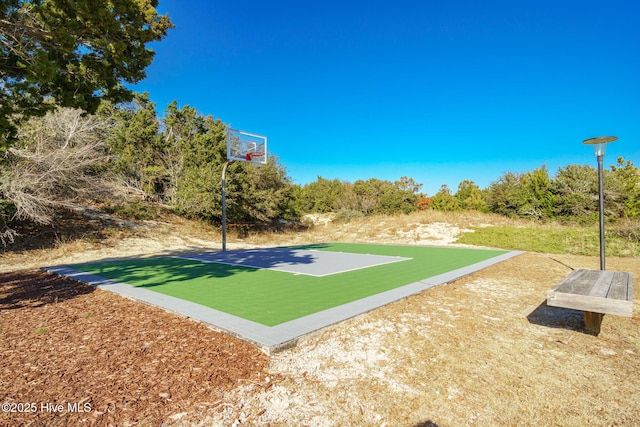 view of basketball court featuring community basketball court