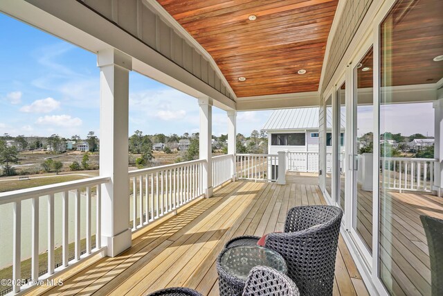 740 Waterstone Dr, Wilmington, NC 28411 - view of wooden terrace