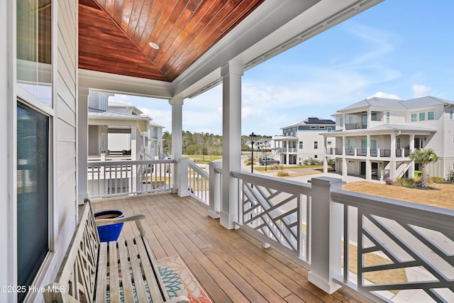 740 Waterstone Dr, Wilmington, NC 28411 - deck featuring a residential view