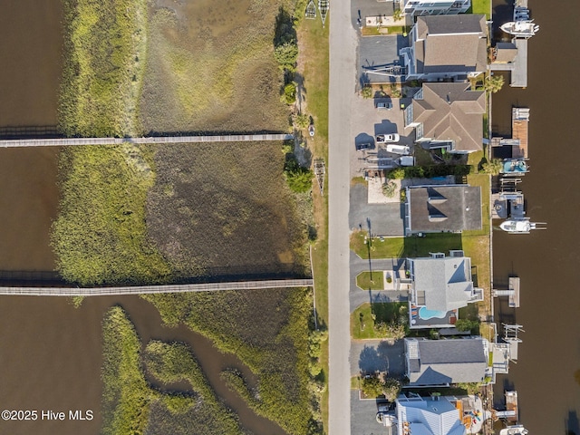 bird's eye view with a residential view