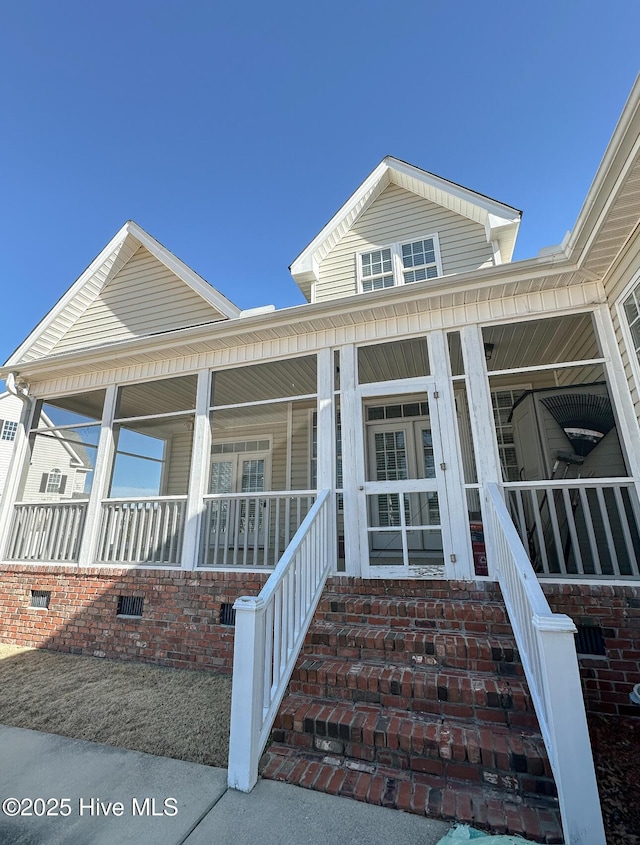 view of front of home