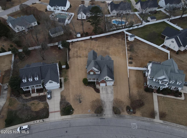 birds eye view of property