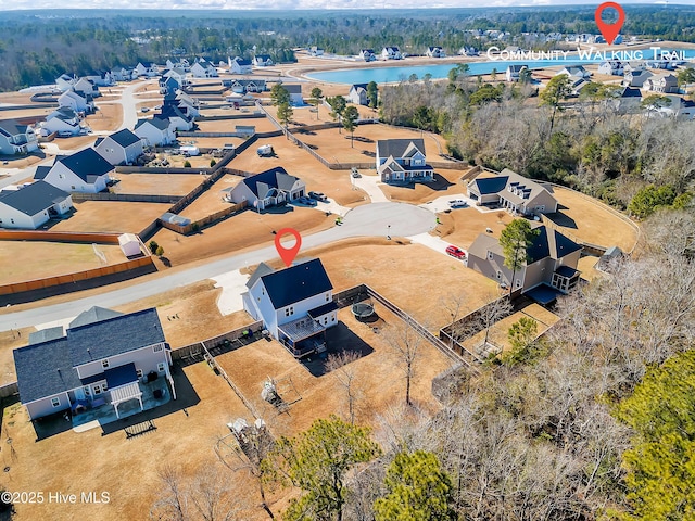 birds eye view of property