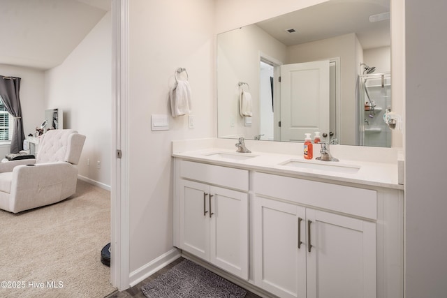 bathroom featuring vanity