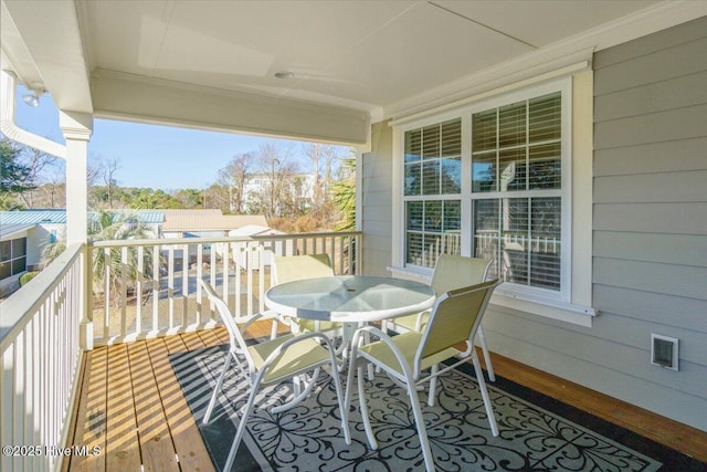 view of balcony