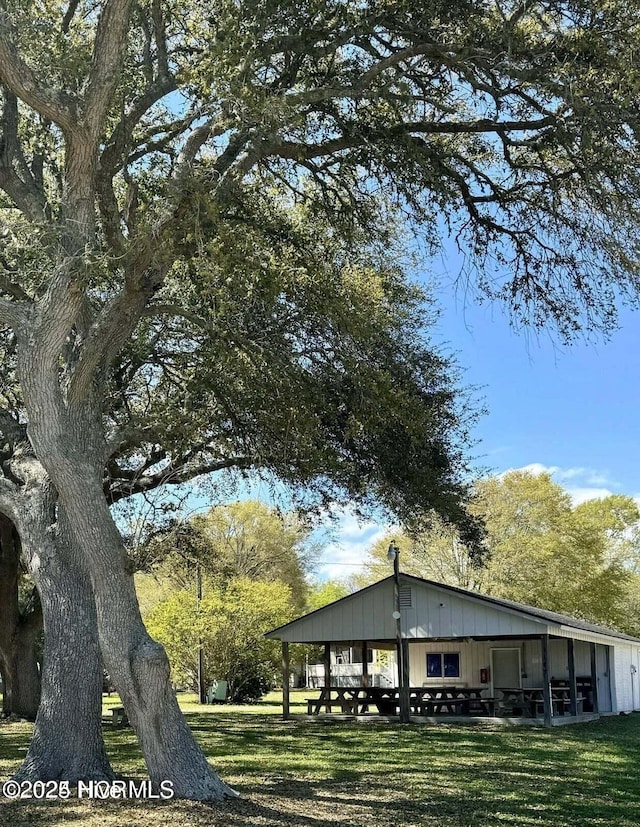 view of home's community featuring a yard