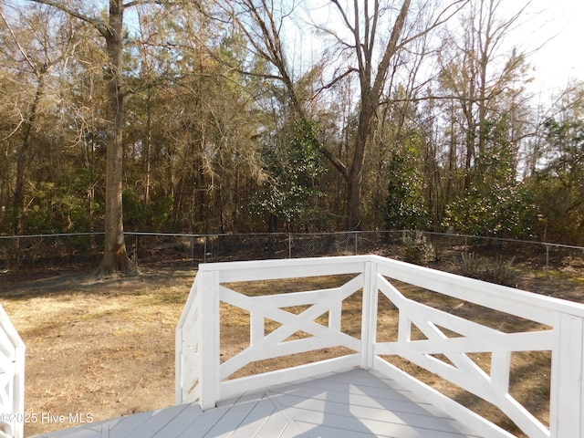 view of gate featuring fence