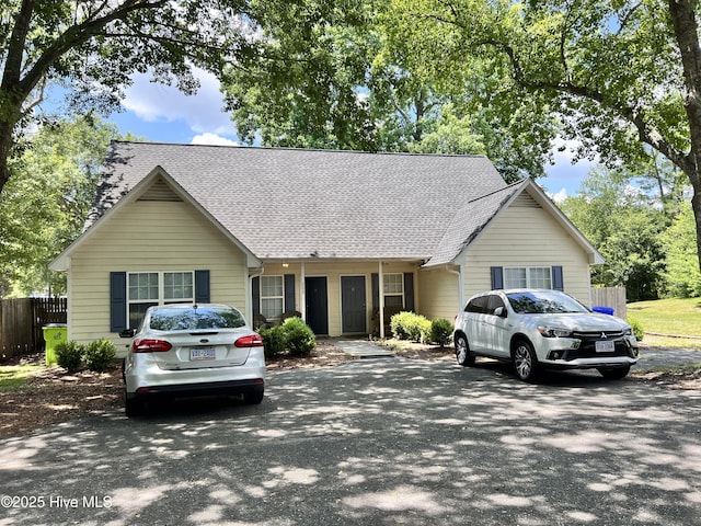 view of front of home