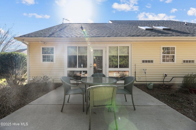 back of house featuring a patio