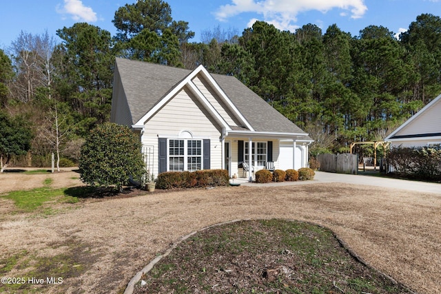 view of front of house with a porch