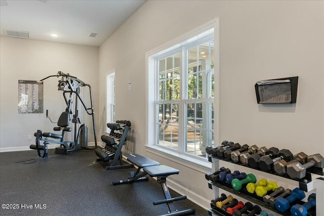 view of exercise room