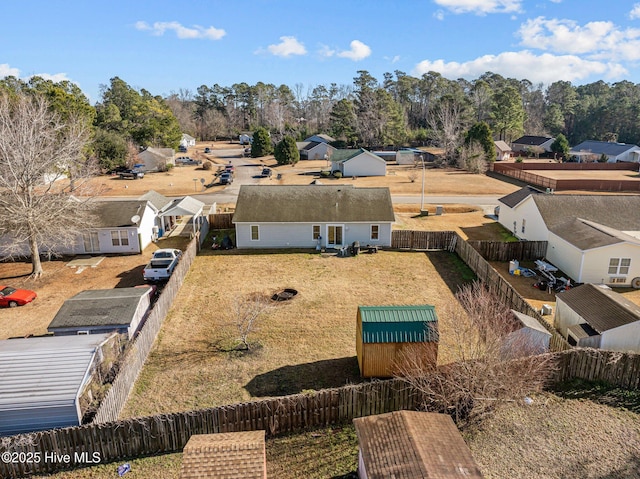 birds eye view of property